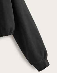 Sudadera con capucha recortada ligera para mujer, jersey de manga larga, ajuste informal, tela suave, Ideal para entrenamiento, viajes, compras y uso doméstico - Product Image 5