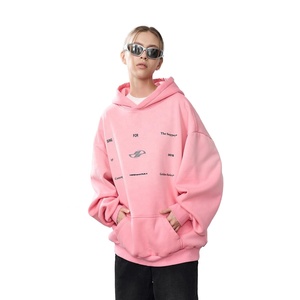 Sweat à capuche de haute qualité 500 g/m², imprimé dégradé, lavage vintage, sweat à capuche en molleton français, 100 % coton, lourd, délavé - Product Image 4