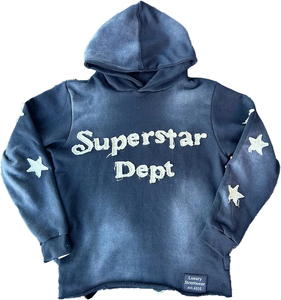 ชุดวอร์มแบบมีฮู้ดสำหรับฤดูใบไม้ร่วง ผ้าฝ้าย 100% ซักย้อมสีแบบแอซิดวอช คุณภาพพรีเมียม สีซีดแบบซันเฟด  โลโก้ DTF  ไซส์พลัส  สำหรับทั้งชายและหญิง - Product Image 2