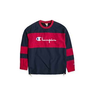 เสื้อสเวตเชิ้ตผู้ชายแบบ Reverse Weave สีตัดต่อ ปักโลโก้ สไตล์ลำลอง ฮิปฮอป ซิป XL ผ้า French Terry สำหรับฤดูใบไม้ร่วง - Product Image 1