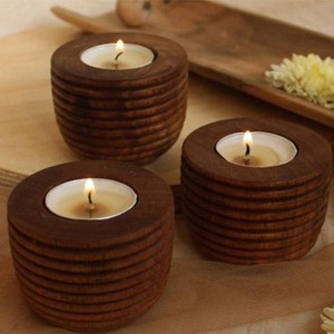 Wooden centerpiece <b>tea</b> <b>light</b> - Product Image 5