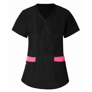 Conjunto de uniformes de Enfermería de LICRA de talla grande para mujer, uniformes médicos de trabajo, uniformes cómodos de Hospital para enfermeras y médicos - Product Image 2