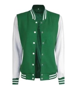 Chaqueta Bomber Elegante para Mujer, con Cierre de Cremallera, Forro de Seda, Resistente al Viento, Transpirable, Diseño Varsity, para Invierno - Product Image 1