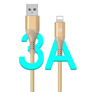 HCB-10-IP 3A 1M Or Câble USB Câble de données de charge rapide pour iPhone - Product Image 2