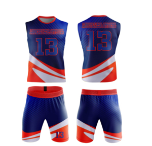 Uniformes de Fútbol 7v7 Personalizados de Alta Calidad al por Mayor para Jóvenes, Uniformes de Flag Football Totalmente Sublimados, Logotipo Personalizado del Club, OEM - Product Image 3