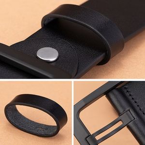 Cinturón informal de piel de vaca auténtica de longitud personalizada de alta calidad para hombre, gran oferta con hebilla Vintage hecha de aleación - Product Image 6