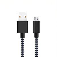 Kabel Micro USB Diwu Nylon Braided 1M - Pengisian Cepat 3A & Sinkronisasi Data Kecepatan Tinggi