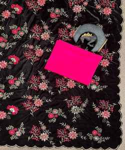 Banarasi Saree Surat en satin sophistiqué, idéal pour ajouter de l'élégance aux occasions formelles - Product Image 6