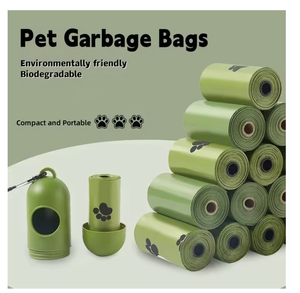 Toptan özel baskılı PE çevre dostu köpek Pet atık <span class=keywords><strong>Pets</strong></span> evcil hayvanlar için çöp torbaları biyoçözünür çanta tutucu dağıtıcı kaka poşetleri - Product Image 3