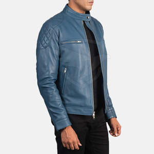 แจ็กเก็ตหนังฤดูหนาวสำหรับผู้ชายแจ็คเก็ตหนังสไตล์ใหม่ฤดูหนาวสีตามสั่ง - Product Image 3