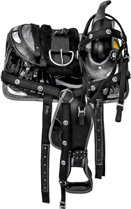 Selle de cheval confortable pour l'équitation et la randonnée avec siège rembourré profond et cuir Western Fit sécurisé - Product Image 6