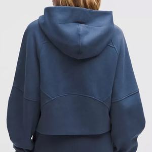 Las mejores sudaderas con capucha cálidas de Otoño/Invierno para mujer, personalizadas, de Color sólido, ecológicas, de secado rápido, antipilling, transpirables - Product Image 3