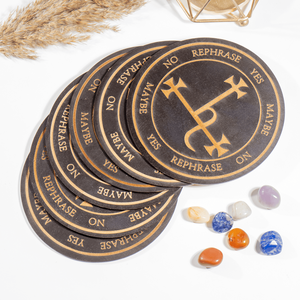 Pendentif de méditation léger en bois gravé à la main, motif Sigil de Lilith, 6 pouces, écologique, pour la guérison et la méditation, vente mondiale - Product Image 2