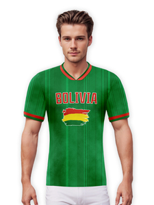 Maillot de football Bolivie personnalisé Numéro de nom Maillot de football vert personnalisé pour hommes femmes jeunes pour les fans de l'équipe Match Service OEM - Product Image 3