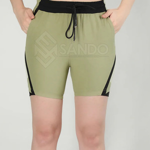 Pantalones cortos Cargo transpirables para mujer al por mayor pantalones cortos Cargo personalizados para mujer de color sólido de último estilo pantalones cortos Cargo para mujer - Product Image 5