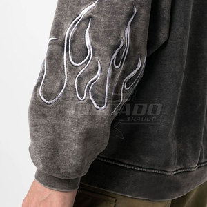 Precio al por mayor, el mejor material, sudaderas con capucha con lavado ácido, las más vendidas, servicio OEM, diseño de bolsillos extragrandes para hombre, transpirables, para invierno - Product Image 5
