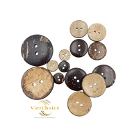 Boutons en Coque de Noix de Coco Vintage Écologiques en Gros - Logo Gravé, Forme Personnalisée, 2/4 Trous, Finition Polie pour Vêtements