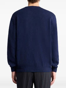 เสื้อสเวตเตอร์คอกลมลำลองสำหรับผู้ชายและผู้หญิง, เสื้อสวมหัวผ้าฝ้าย100% ลายพื้นน้ำหนักเบาสำหรับฤดูหนาว - Product Image 4