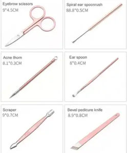 Outils de soins privés 18 pièces coupe-ongles professionnels ensembles de manucure pour fille ensemble de pédicure manucure - Product Image 5