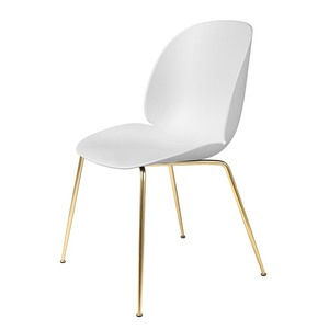 Stackable Minimalist Plastic <b>Dining</b> <b>Chair</b> with Gold-Plated Iron Legs for Living Rooms Restaurants Home Office (BFG038) - Product Image 1
