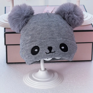 Nuevo Gorro de Invierno de Moda con Diseño de Pompón, Gorro de Acrílico con Cara Linda Personalizada, Bordado Infantil, Unisex, para Viajes - Product Image 1