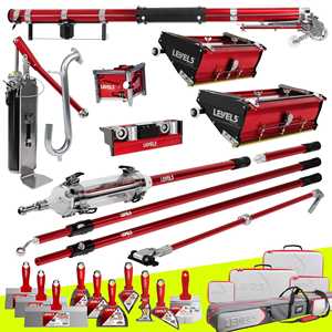 NEW SALES LEVELS 5 Steel Automatic Complete Taping Finishing Drywall <b>Tool</b> Set - Product Image 1