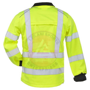 Chaqueta de Seguridad Reflectante y Transpirable de Diseño Personalizado, Certificación CE, Alta Visibilidad, Fabricación Pakistaní para Hombre - Product Image 2
