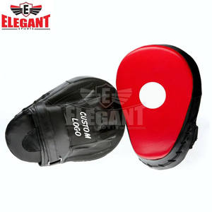 2025 guantes de enfoque de boxeo curvo almohadillas MMA Kick Boxing Martial Thai Kick Pad Material de cuero de alta calidad Focus Pad - Product Image 6