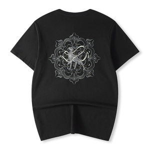 100% Cotton Heavyweight Regular Fit Casual Men T-Shirts Custom Logo Unique Print Breathable Quick Dry Lightweight <b>Plus</b> <b>Size</b> - Product Image 3