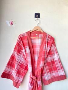 Pure Cotton <b>Kimono</b> Elegant 100% Cotton V-neck <b>Kimono</b> Robe for Summer Loungewear Robes Festival Clothing Gift For Her - Product Image 2