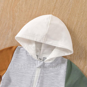 Mamelucos de bebé de color de contraste al por mayor Mamelucos de bebé a granel de precio barato Mamelucos de bebé recién llegados - Product Image 3