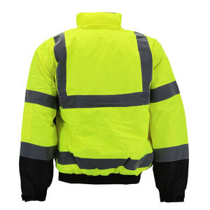 Vente en gros de vestes de sécurité réfléchissantes respirantes pour l'hiver sur route pour la construction avec plusieurs poches de vestes de sécurité réfléchissantes - Product Image 2