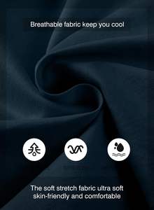 กางเกงขาสั้นผู้ชายผ้าฝ้ายยืดได้สำหรับฤดูร้อนกางเกงขาสั้นสำหรับเล่นกอล์ฟผ้าทอลายทแยงผ้าชิโนย้อมสีล้วนป้องกันริ้วรอยบริการ OEM แบบดิจิตอล - Product Image 4