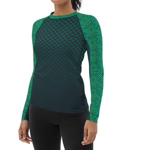 Alta calidad mujeres surf Rash Guard manga larga secado rápido traje de baño camisa - Product Image 3