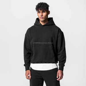 Ensemble de survêtement pour hommes en gros, coton épais, sweat-shirt à capuche et jogging, taille plus, survêtement de sport pour hommes, ensemble de survêtement pour hommes - Product Image 2