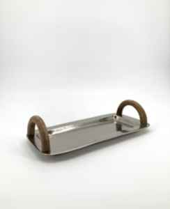 Bandeja Ovalada Redondeada de Aluminio de Alta Calidad, Diseño Industrial de Lujo, Hecha a Mano, Personalizada para Decoración Navideña - Product Image 2