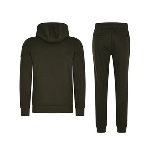 Survêtement pour hommes conçu pour un usage quotidien comprend une veste à fermeture éclair complète, un jogging extensible et un tissu respirant pour un style de vie actif - Product Image 4