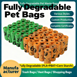 Bolsas de Lujo para Excrementos de Perro de PLA PBAT de Maíz 100% Biodegradables y Compostables, con Dispensador, Venta al por Mayor, Ecológicas - Product Image 2