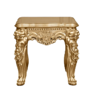 Table basse en bois massif carrée en or pour la fabrication de tables basses royales de meubles de luxe pour la maison en Indonésie - Product Image 6