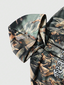 Hip Hop inspiré Streetwear Hoodie Mens Graphic Print Statement Street Hoodie Bold Graphic Print for Men - Product Image 6