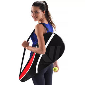 2023 Premium Quality PU Leather Sports Single Racket <b>Bag</b> <b>Waterproof</b> Padel Racket <b>Cover</b> with Custom Design and Logo - Product Image 2