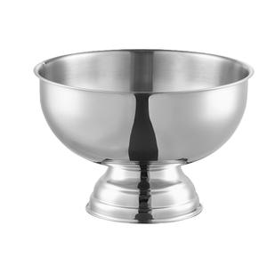 Bol à champagne rond en métal argenté de dernière génération avec base, grand refroidisseur à vin, seau à glace pour les fêtes, les mariages et les événements - Product Image 5