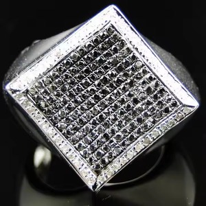 Vente chaude VVS Moissanite 925 Bague En Argent Sterling Plaqué Or Fine Jewelry Hommes Femmes Diamant Test Cadeau De Fiançailles Unisexe - Product Image 1
