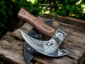 2025 coupe-pizza de qualité industrielle personnalisé beau style viking forgé à la main pour le camping et pour l'anniversaire et l'anniversaire - Product Image 3