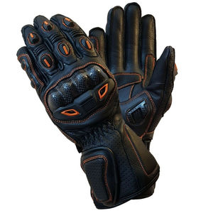 Gants de course personnalisés OEM Gants de motocycliste lourds Gants d'équitation en cuir pur respirant pour motocyclette - Product Image 5