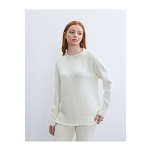 Pull à motif Thessaloniki avec col en forme de saucisse DÉTAILLÉ - Product Image 4