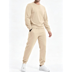 Premium Unisex Sweatsuit <b>Set</b> 2 Piece Casual Crewneck Sweatshirt and <b>Jogger</b> Pants <b>Matching</b> Outfit for Everyday Wear - Product Image 5