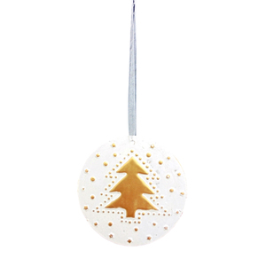 Arbre de Noël rond moderne et élégant pour la décoration intérieure - Product Image 1