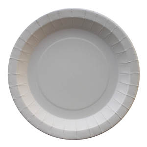 Plato de Cartón Resistente a la Grasa, Blanco, 22cm, 200gsm, 50 Piezas, 8 Paquetes/Caja, B2B - Product Image 1