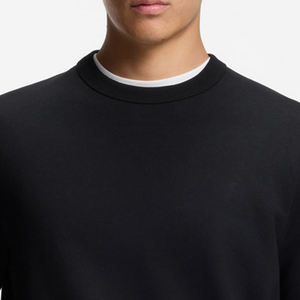 Sweat-shirt pour homme de haute qualité avec logo personnalisé, prix de gros, couleur unie, col rond élégant, coupe classique - Product Image 2